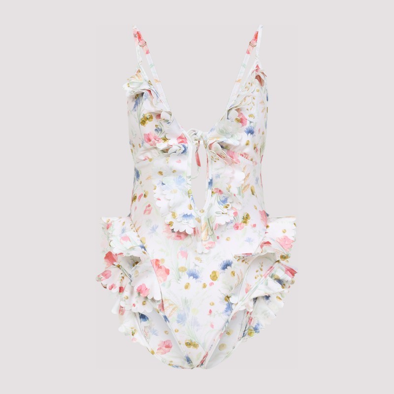 ワンピース水着 Zimmermann Zimmermann Lucky Waterfall Frill One-piece