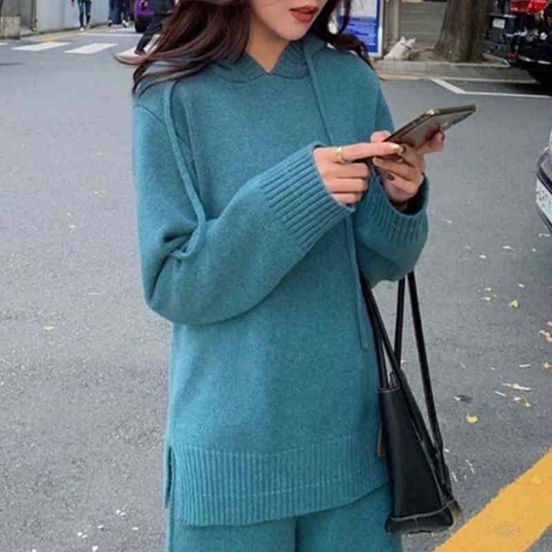 ニット セットアップ フード パンツ カシミヤ ♪