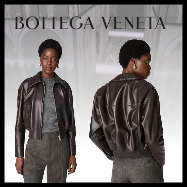 新作【BOTTEGA VENETA】レザージャケット