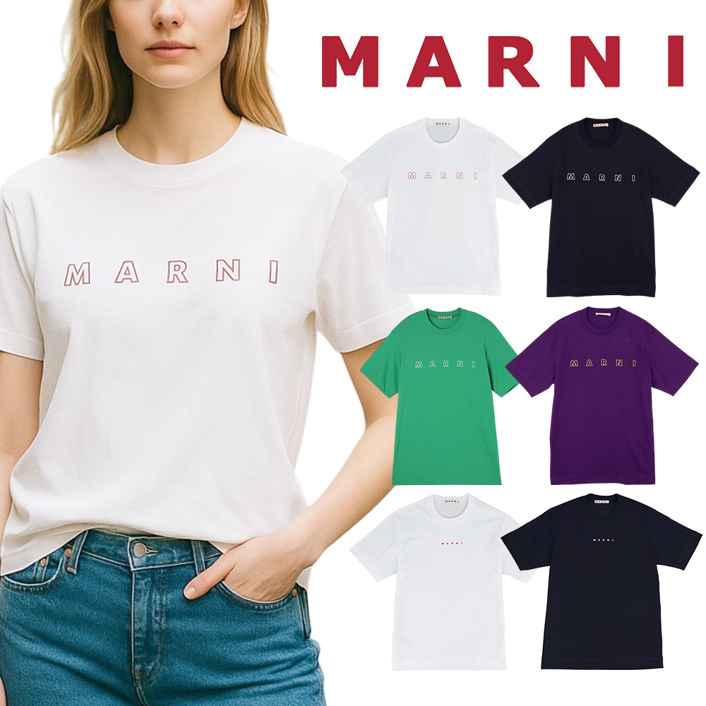 最短翌日お届け MARNI Tシャツ 新作 キッズ 大人もOK 半袖 ロゴT