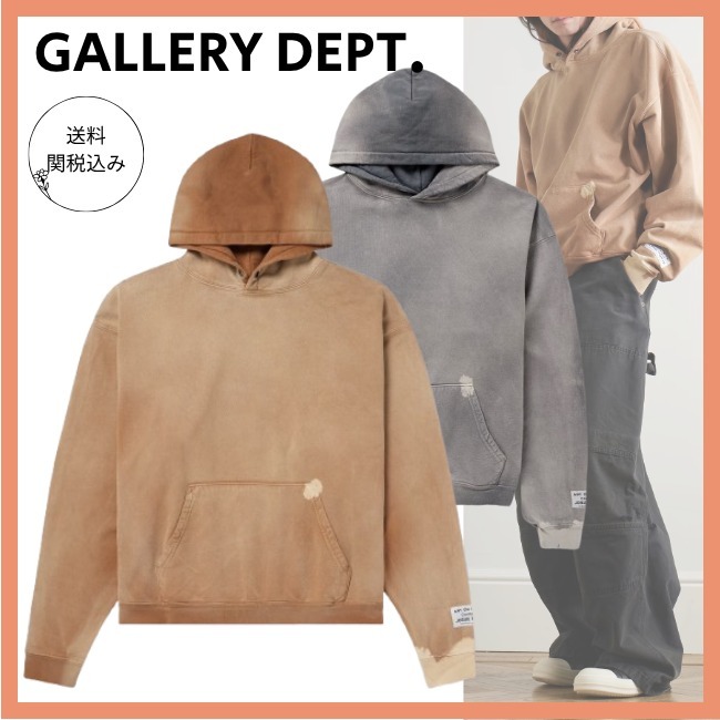 送料関税込【GALLERY DEPT.】ベンチュラ ダメージ加工フーディー
