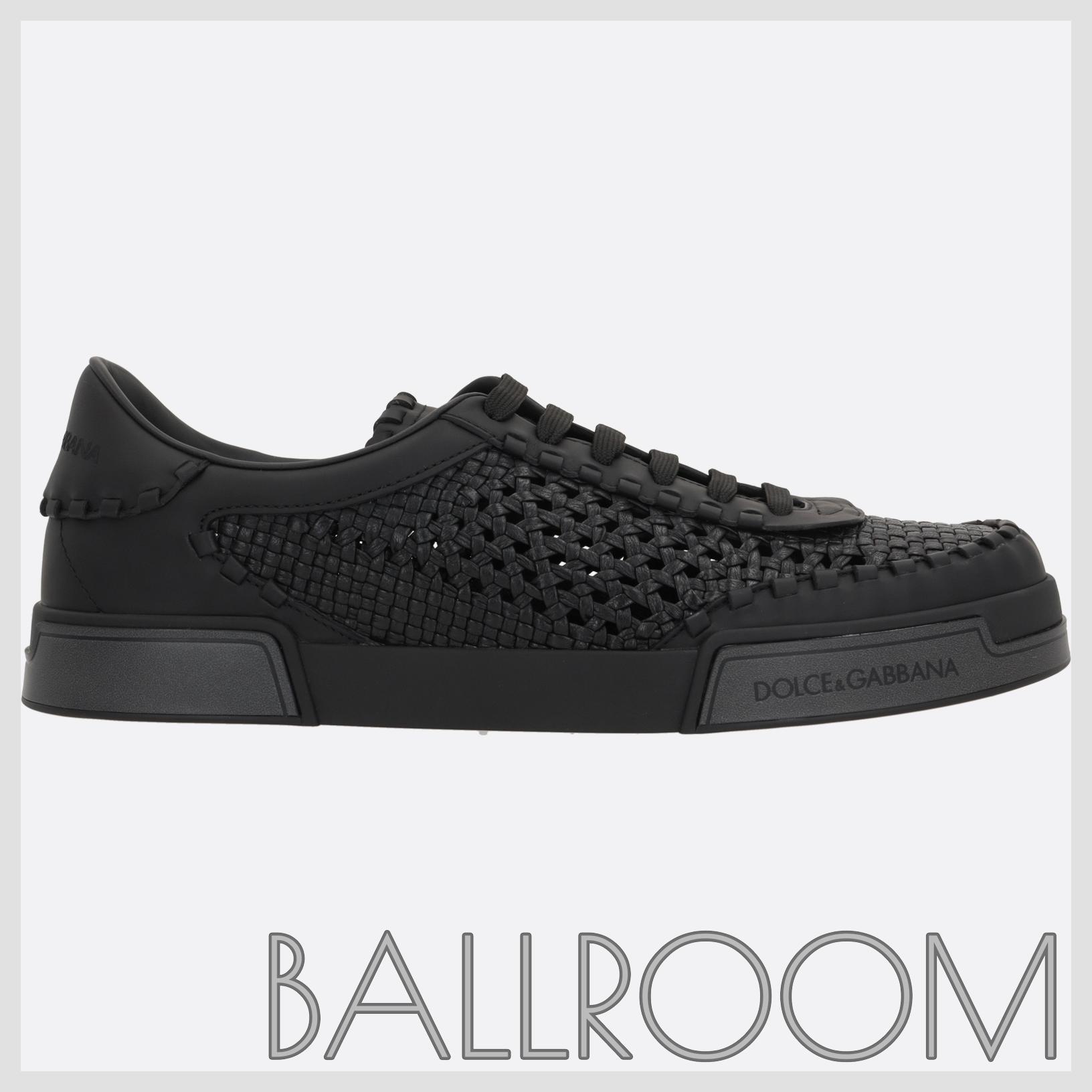 スニーカー DOLCE & GABBANA PORTOFINO YATCH SNEAKERS IN WOVEN LEATHER