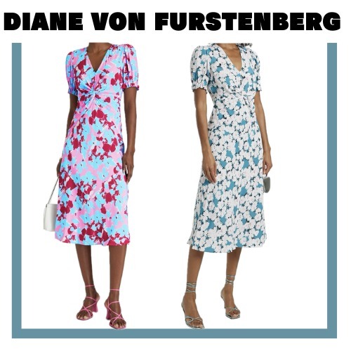 [DIANE VON FURSTENBERG]クレープデシン ミディワンピース
