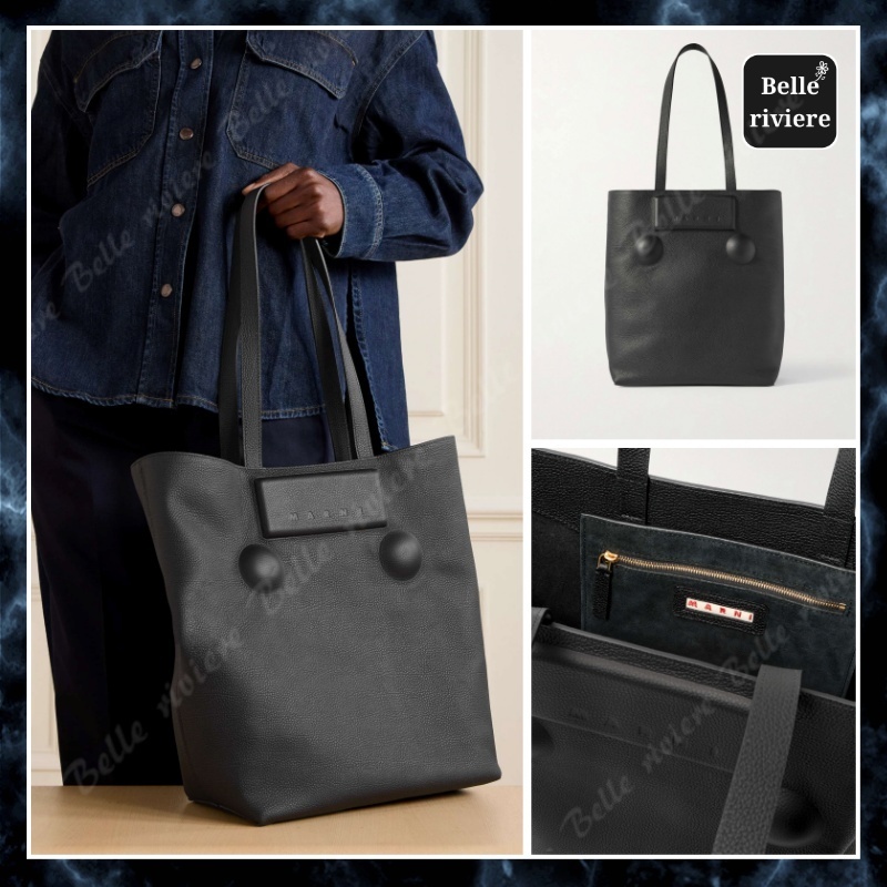 25SS new/MARNI トランカルーテクスチャードレザトート Bag