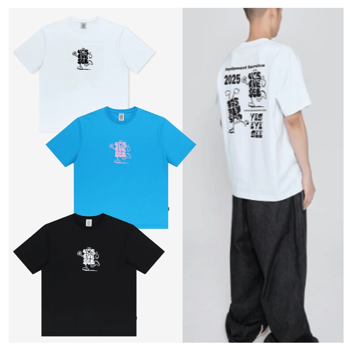 Tシャツ・カットソー YESEYESEE Alive Logo Tee 5SA045