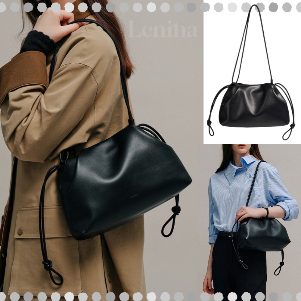 TWICE サナ着用★LENINA★韓国 FLORIA shoulder cross bag_black