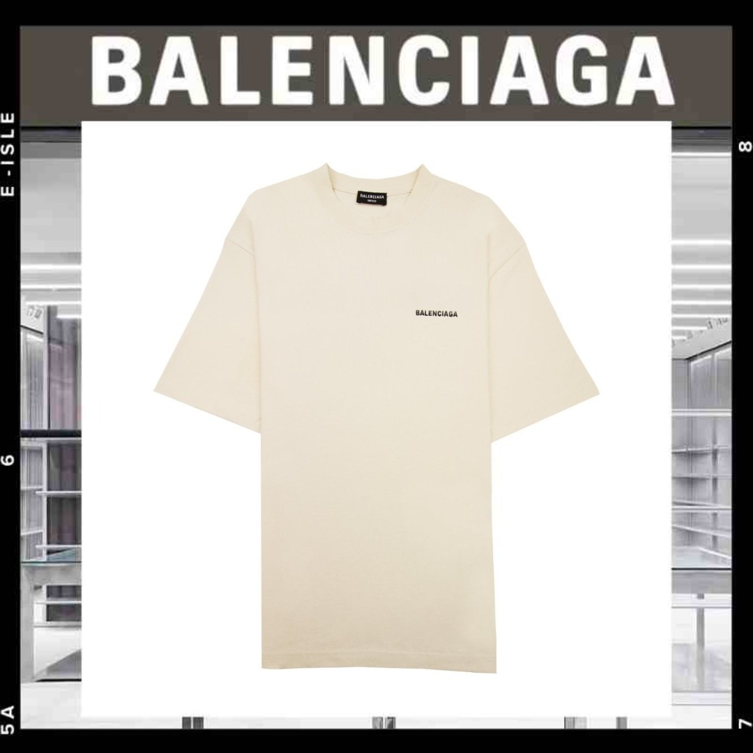 希少【BALENCIAGA】バレンシアガ ロゴ クルーネック Tシャツ