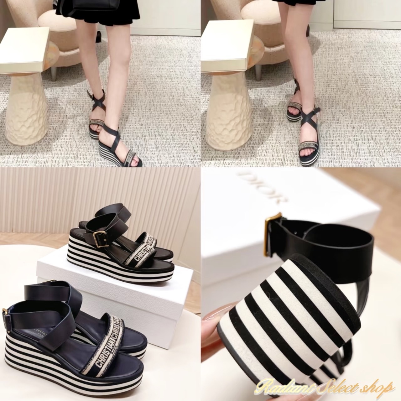 厚底が可愛い♡】Dior Dway ウェッジサンダル (Dior/サンダル
