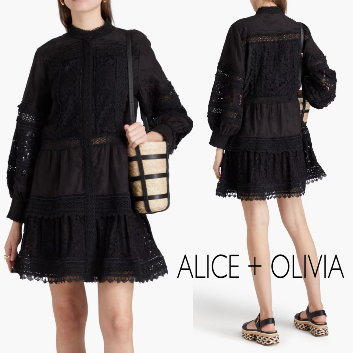 コットン★刺繍★レース★ワンピース★ ALICE + OLIVIA