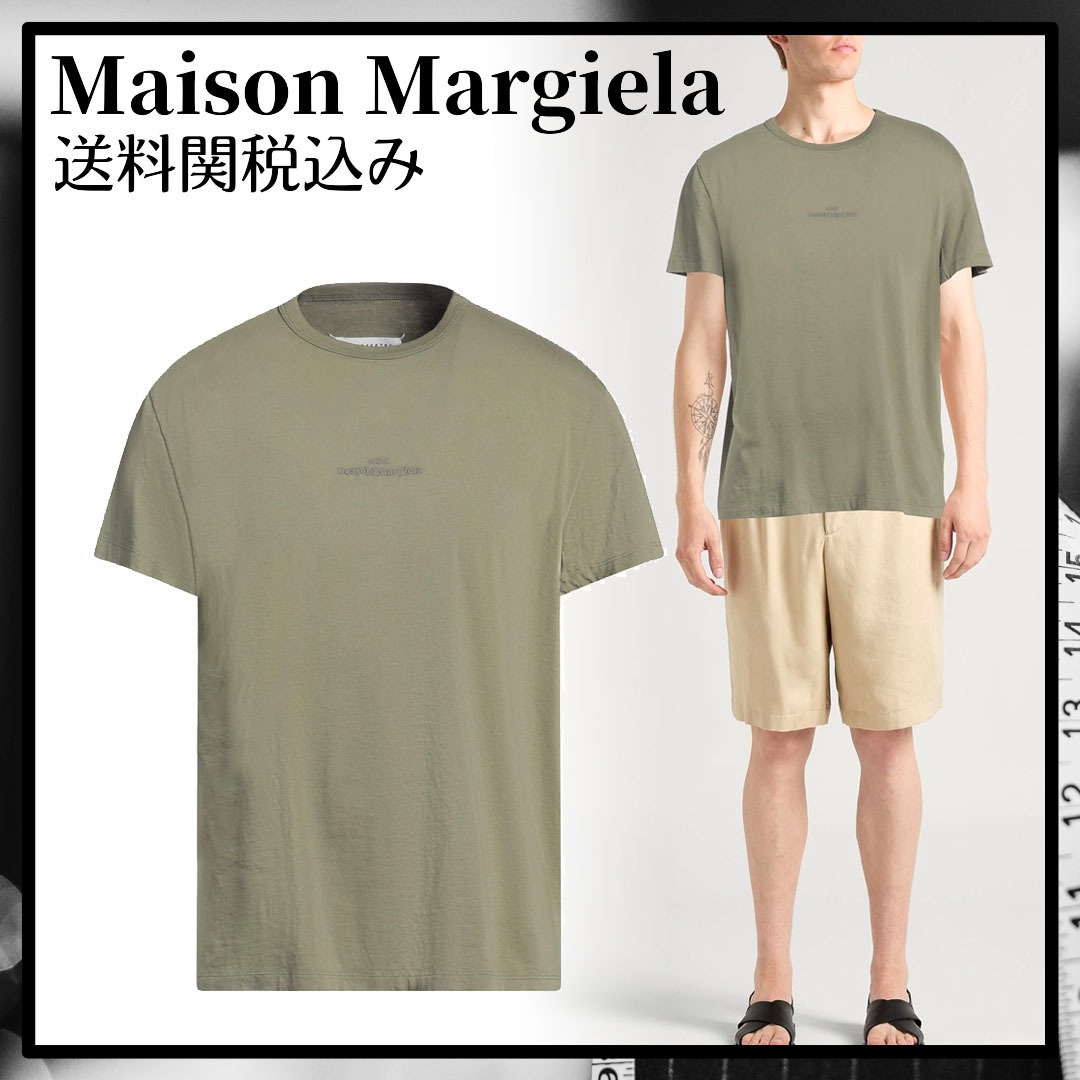 【MAISON MARGIELA】Ｔシャツ ロゴ刺繍 コットン【送料関税込】