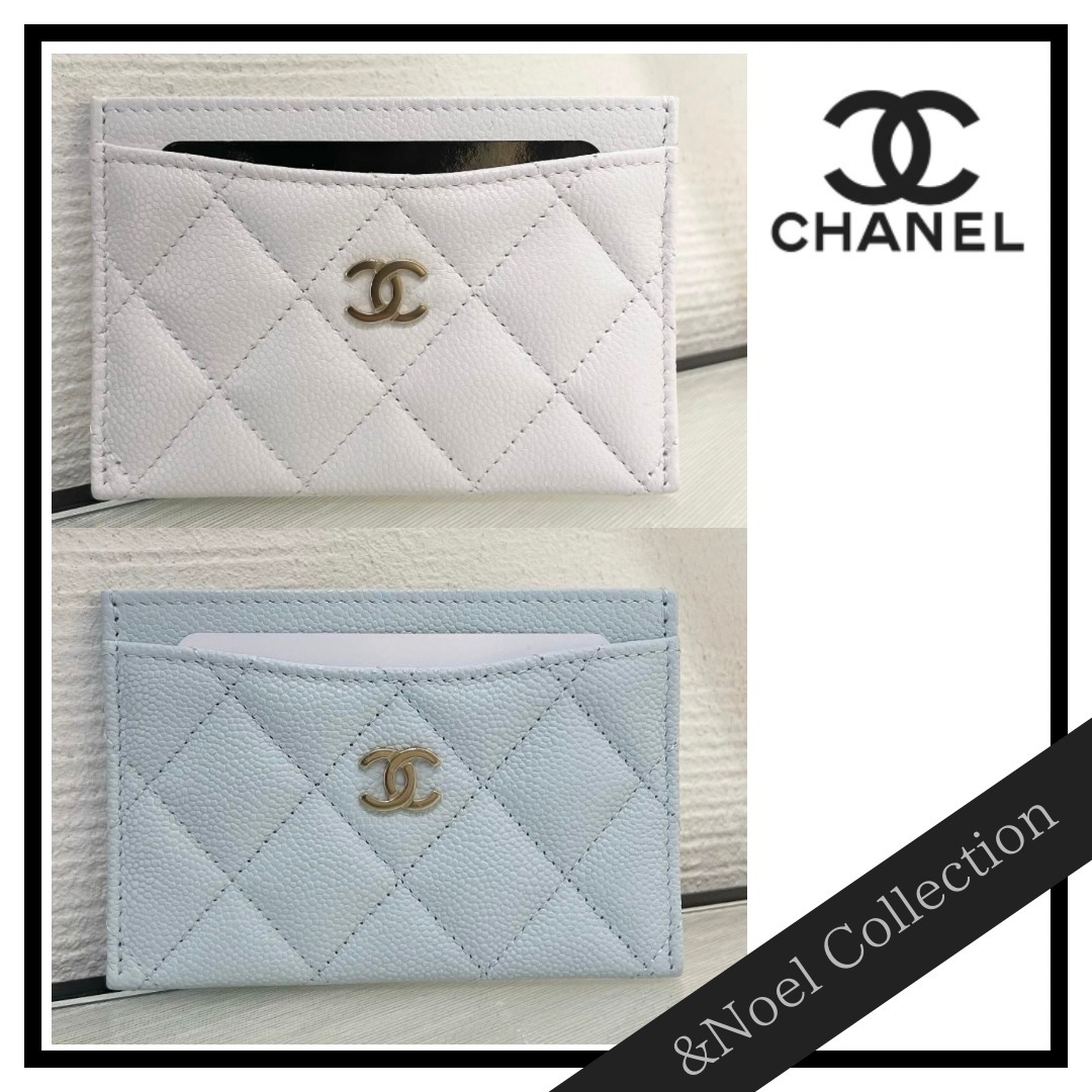 【上品な爽やかカラー♢】CHANELクラシック カードケース