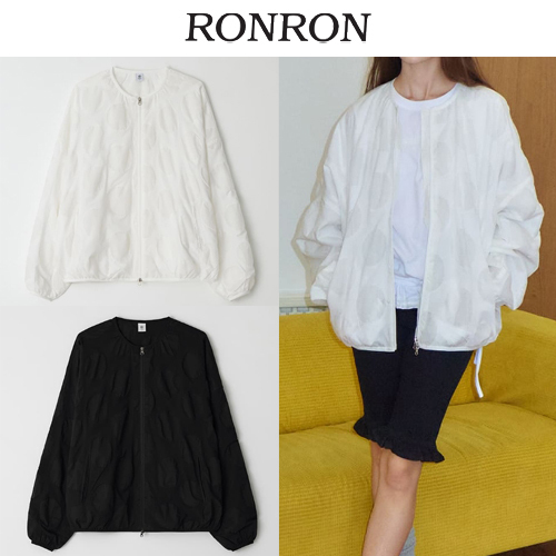 ★2025SS新作★RONRON★AIRY DOT ZIP UP JACKET