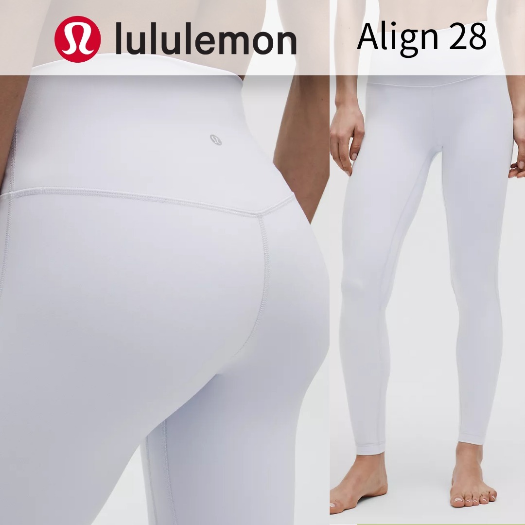lululemon☆レギンス Align 28 ハイライズ☆フル丈 Starch Blue