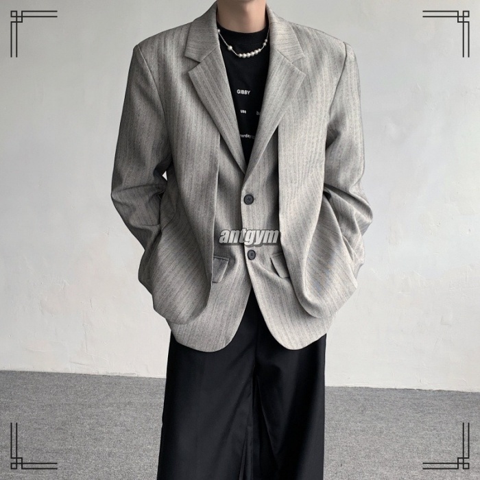 フェイクツーピース テーラードジャケット M〜3XL