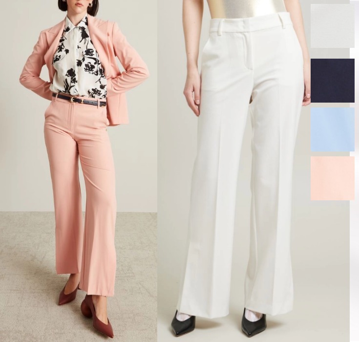 DT♪ LISCA スリット入りストレートパンツ ズボン 関税込