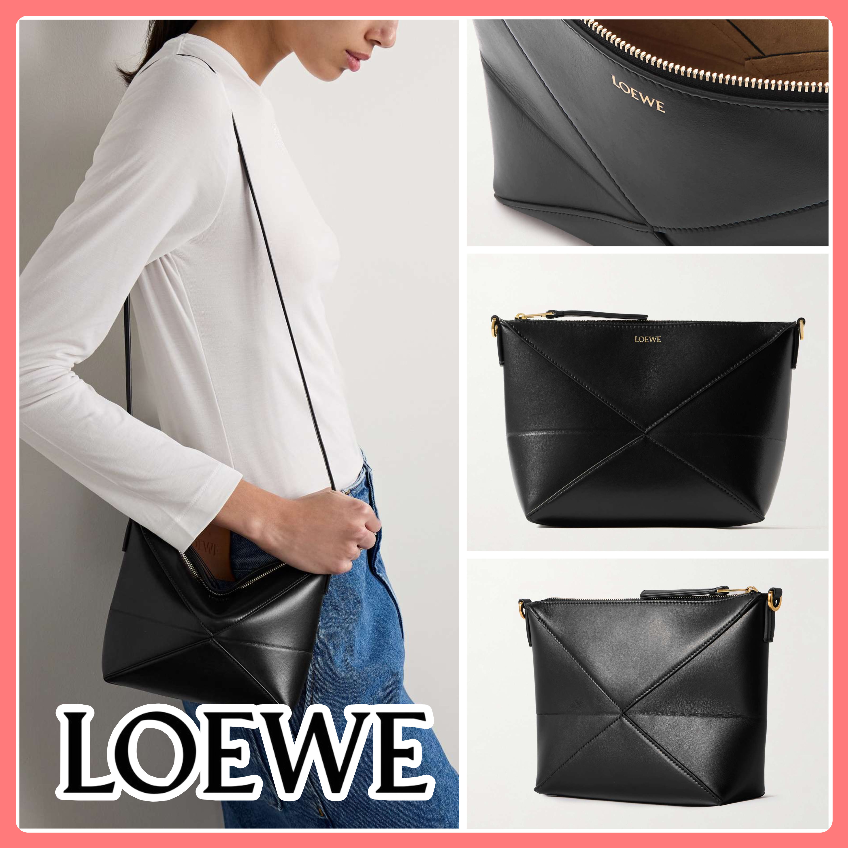 【関税込み】☆LOEWE☆ Puzzle Fold レザー クラッチ