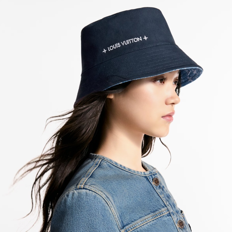 お洒落♪ Louis Vuitton バケット ハット デニム モノグラム ハット