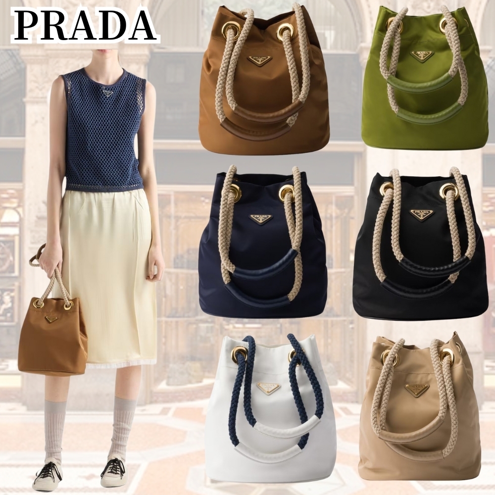 新作★PRADA*エレガンスを手に*マリナー スモールバケットバッグ