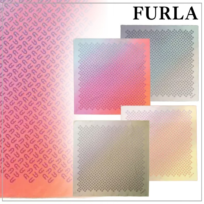 【光沢感】FURLAフルラ シルクスカーフ グラデーション