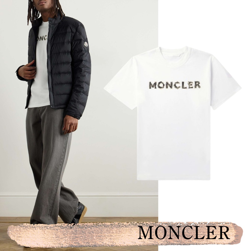 MONCLER☆関税込☆フロントロゴ コットンジャージー Tシャツ