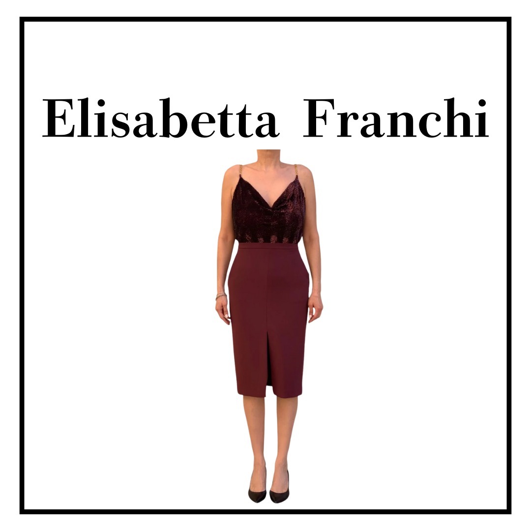 【ELISABETTA FRANCHI】ルレックス ジェリー ドレス
