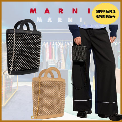 新着！【MARNI】ビジュートリム ハンドバッグ (MARNI