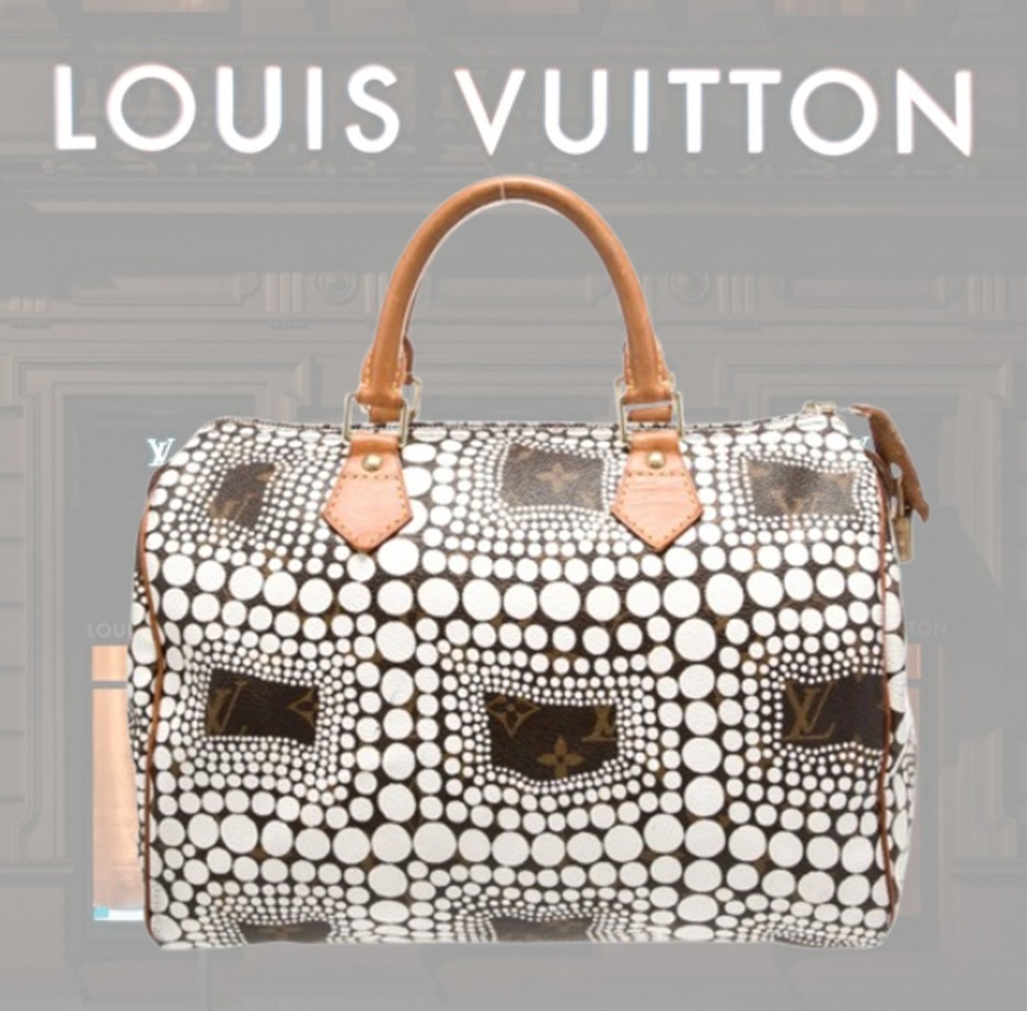 【希少】 LOUIS VUITTON LV Monogram Kusama Town Speedy 30