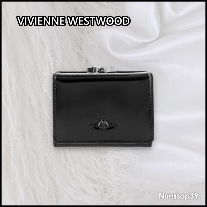 《VIVIENNE WESTWOOD》 シャイニー パテント ウォレット