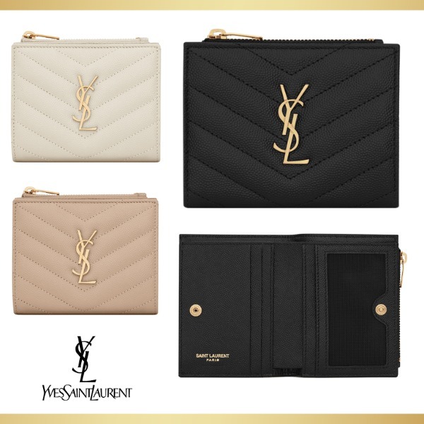 【SAINT LAURENT】モノグラム バイフォールドウォレット 2つ折り
