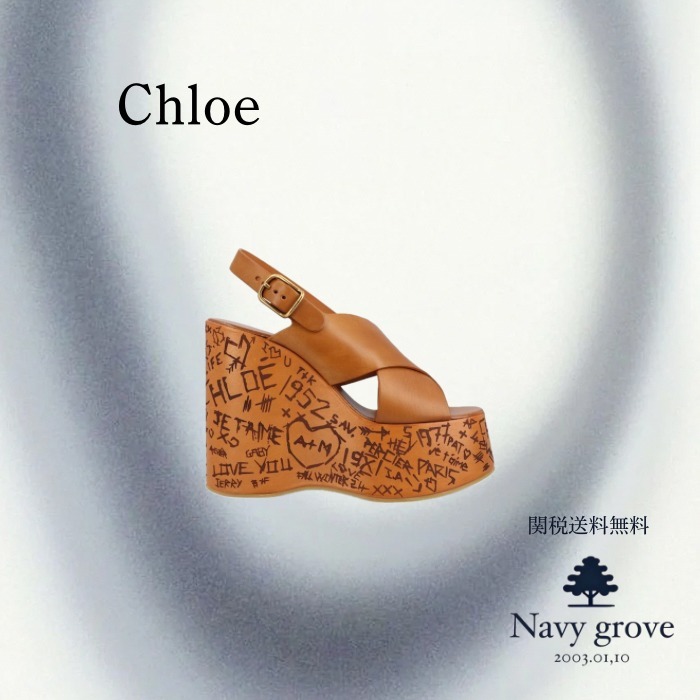 Chloe MAXIME ウェッジサンダル
