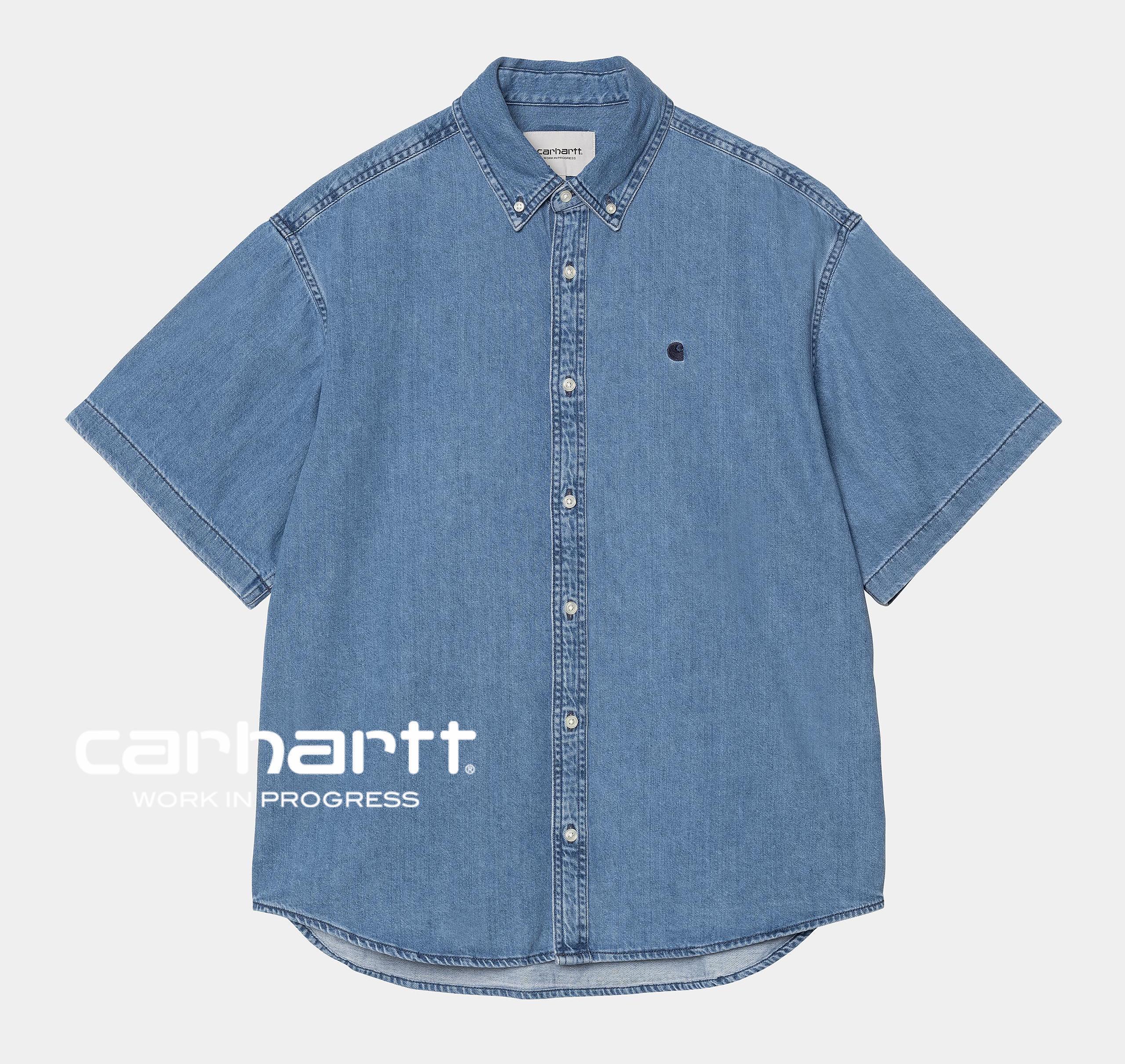 ★ドイツ発*carhartt WIP*新作*Lucas デニム半袖シャツ/BS★