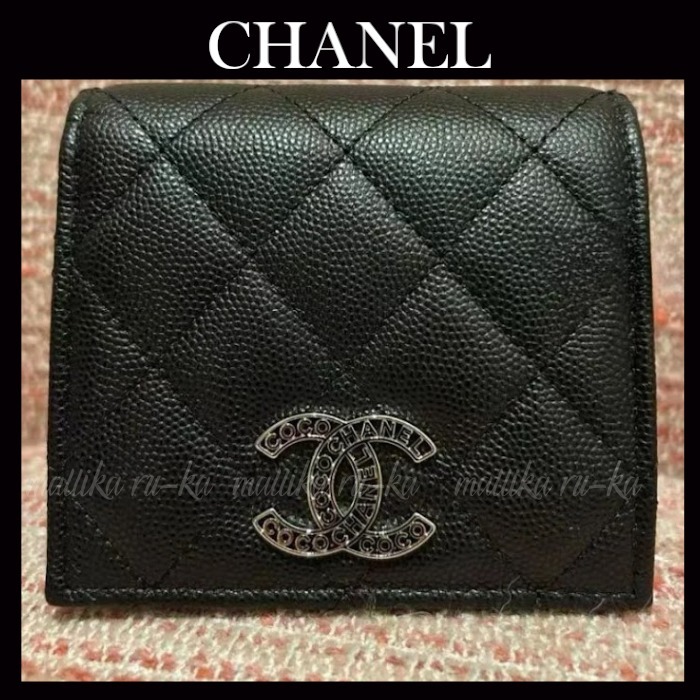 限定CCマーク☆【CHANEL】シャネル 二つ折り財布 ミニ財布