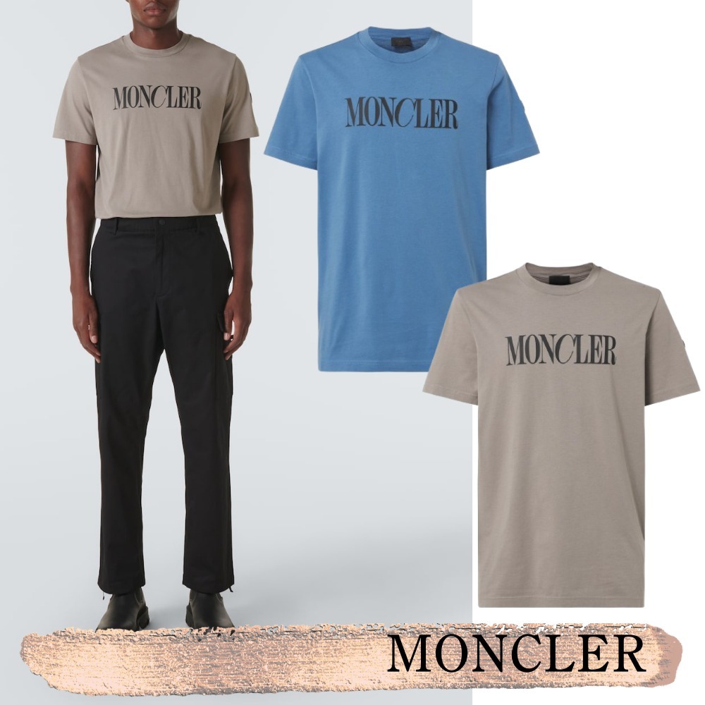 MONCLER☆関税込☆フロントロゴコットンジャージーTシャツ 2色