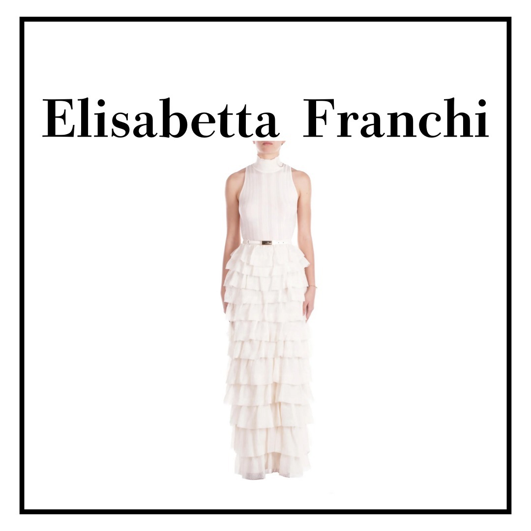 【ELISABETTA FRANCHI】ニットドレス