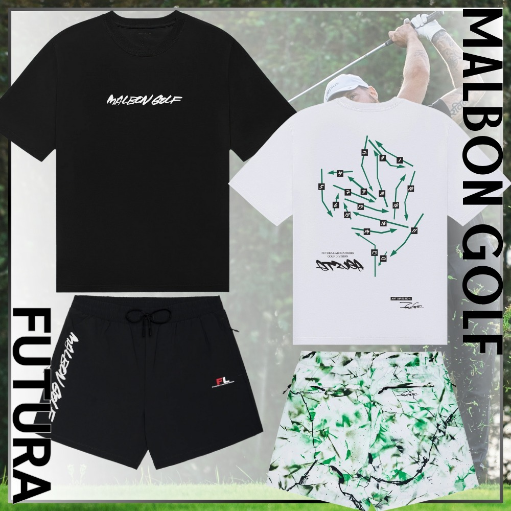注目コラボ【Malbon×FUTURA】Tシャツ ＋ ショートパンツ セット