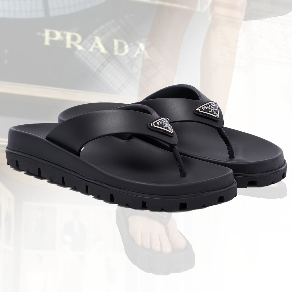 【カジュアルに】PRADA インフラディートソフトケージサンダル