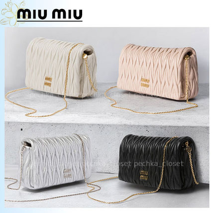 楽天市場】ミュウ ミュウ Miu Miu マテラッセ シルバーチェーン