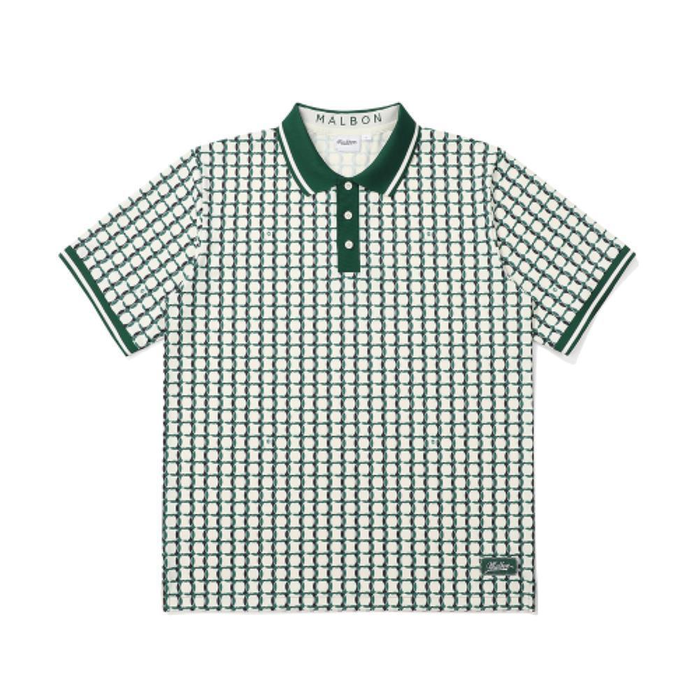 Tシャツ・カットソー Malbon Golf Team Graphic Pattern T-Shirt GREEN MAN M4221PTS2