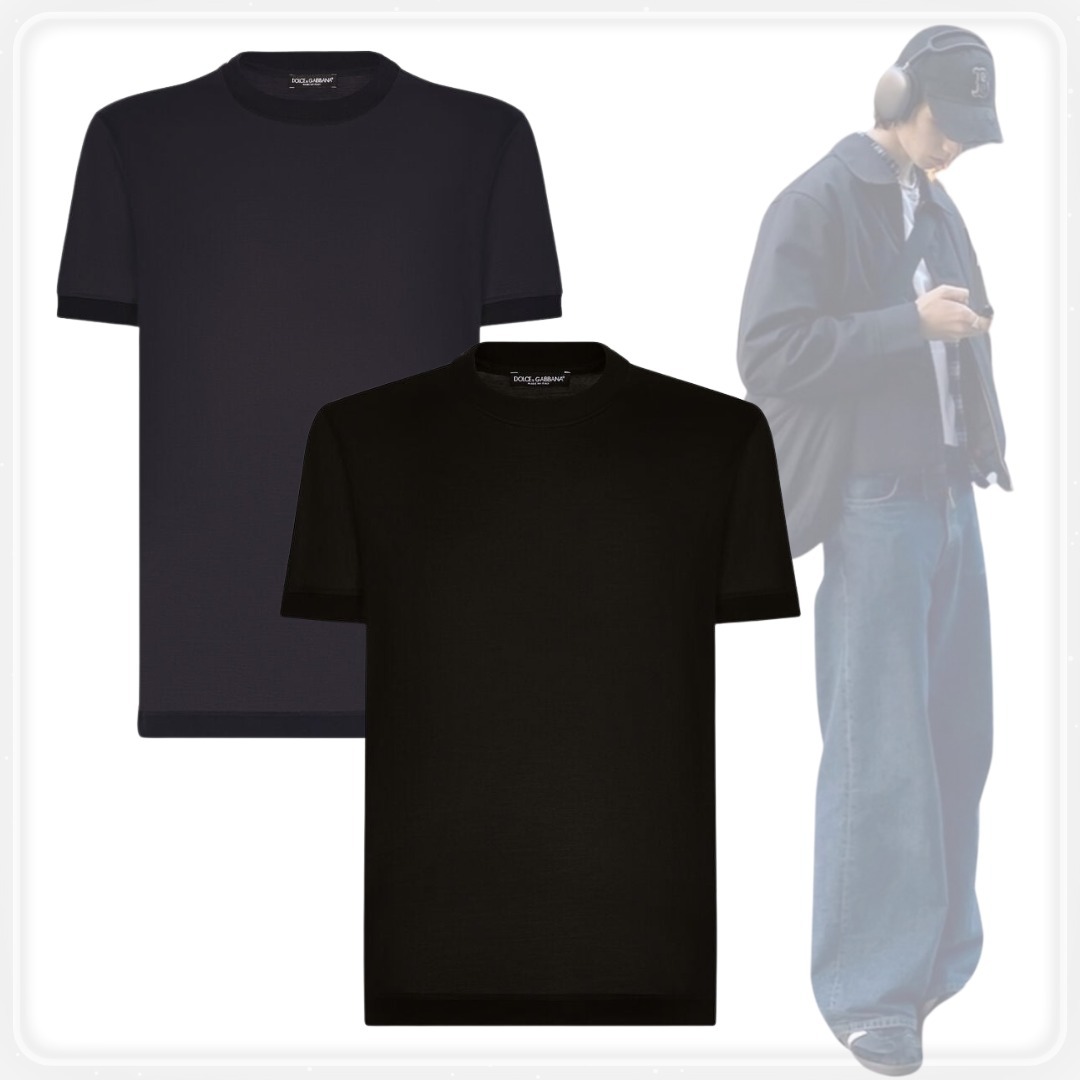 【DOLCE&GABBANA】Tシャツ ショートスリーブ シルク 2色展開