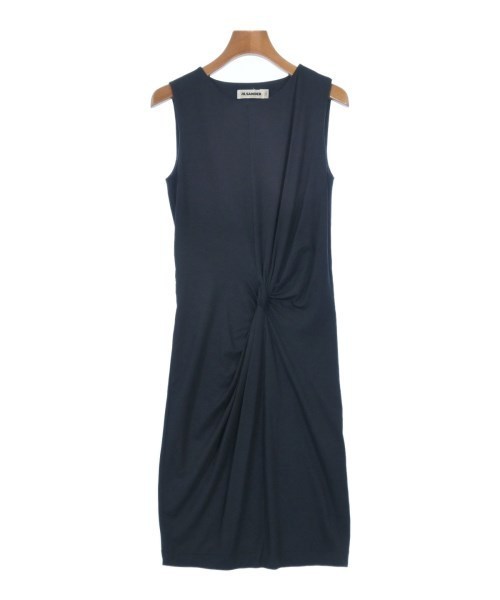 JIL SANDER ジルサンダー ワンピース 紺 -(S位) 4104825M0072