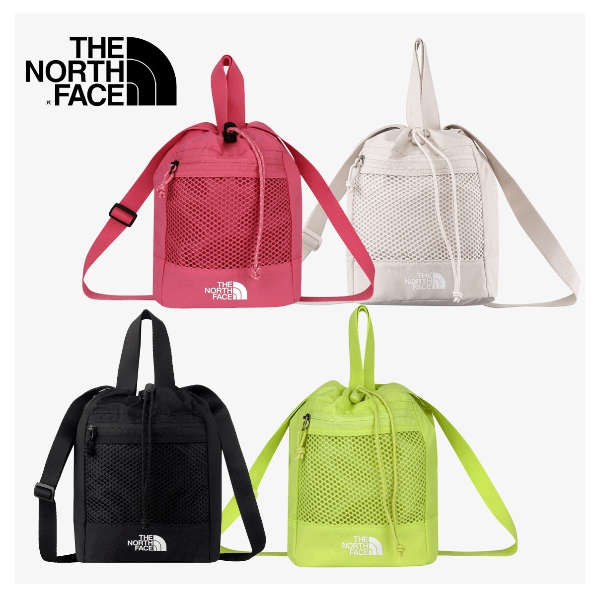 ショルダーバッグ・ポシェット THE NORTH FACE LINDEN MESH BUCKET BAG MINI 5SA059