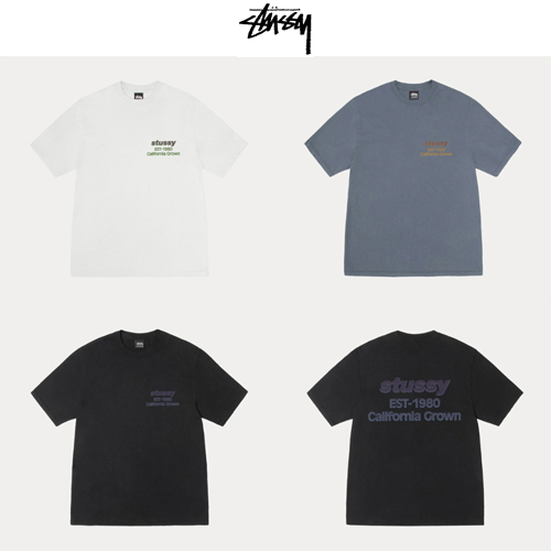 ★2025SS新作★STUSSY★CALIFORNIA GROWN TEE PIGMENT DYED