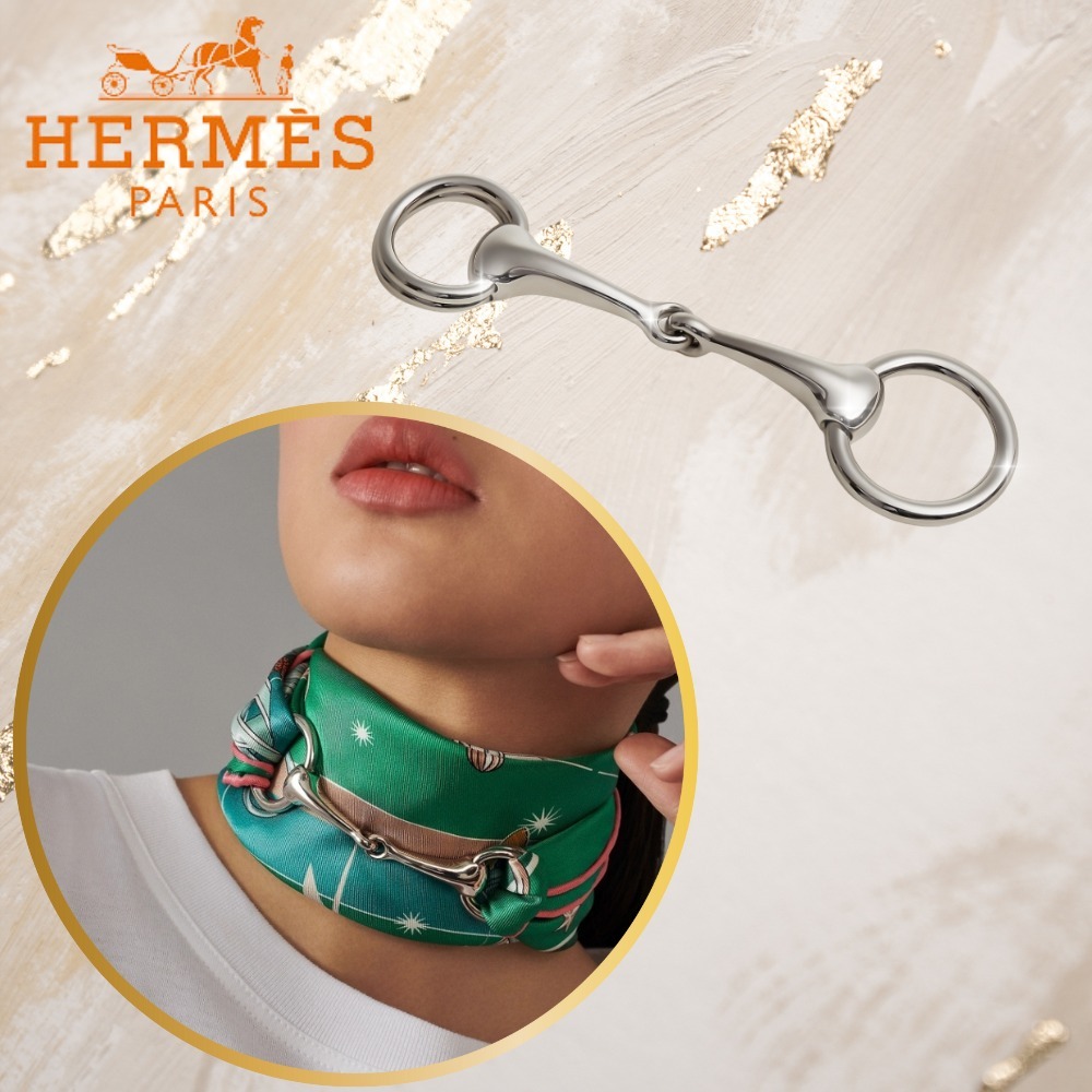 【アレンジいろいろ】HERMES スカーフリング90モールス