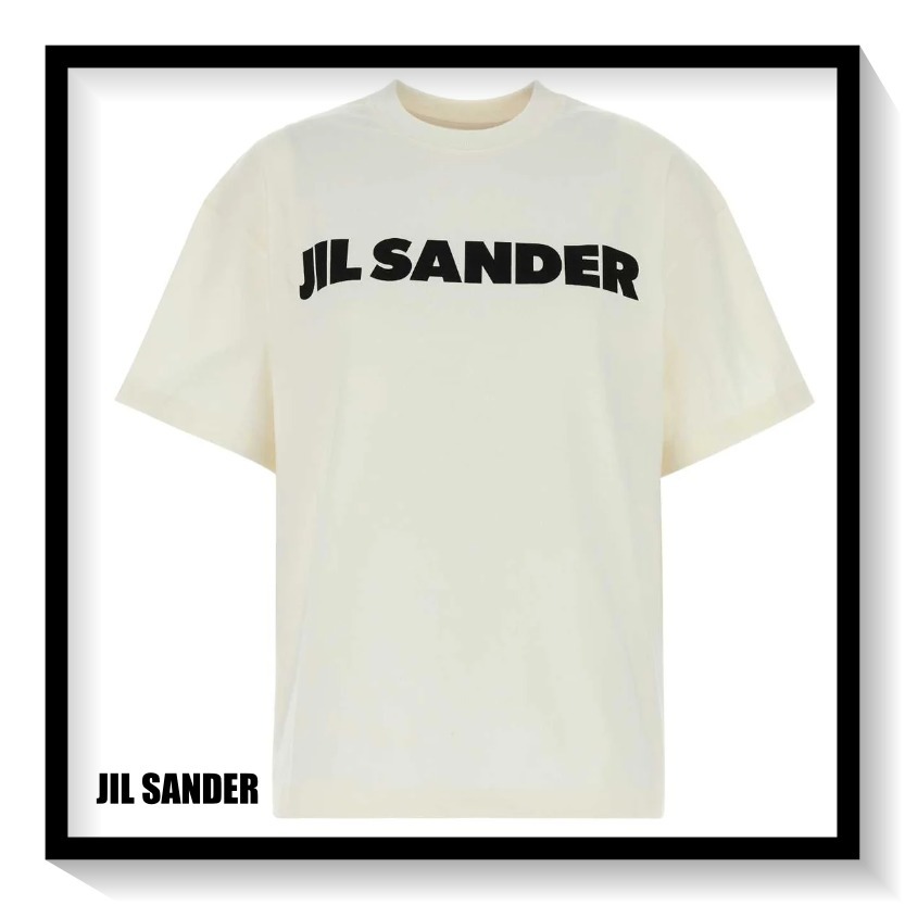 ★JIL SANDER★ ロゴプリント クルーネック T シャツ ♪白♪
