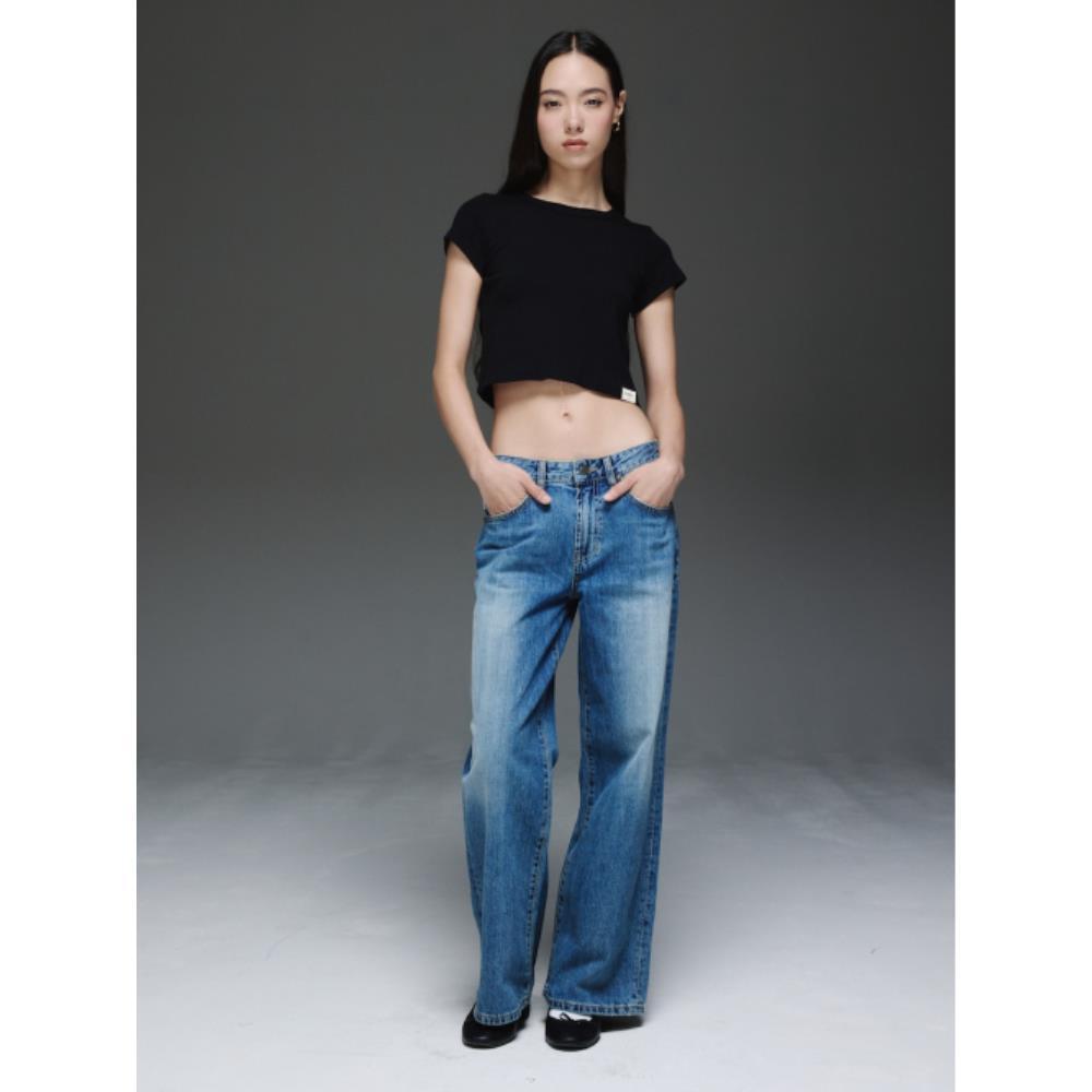 ★GLOWNY★ THE HANNAH JEANS BLUE GY24CLBJS004BL
