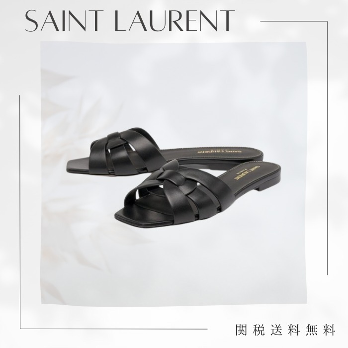 Saint Laurent サンローラン トリビュート ミュール サンダル