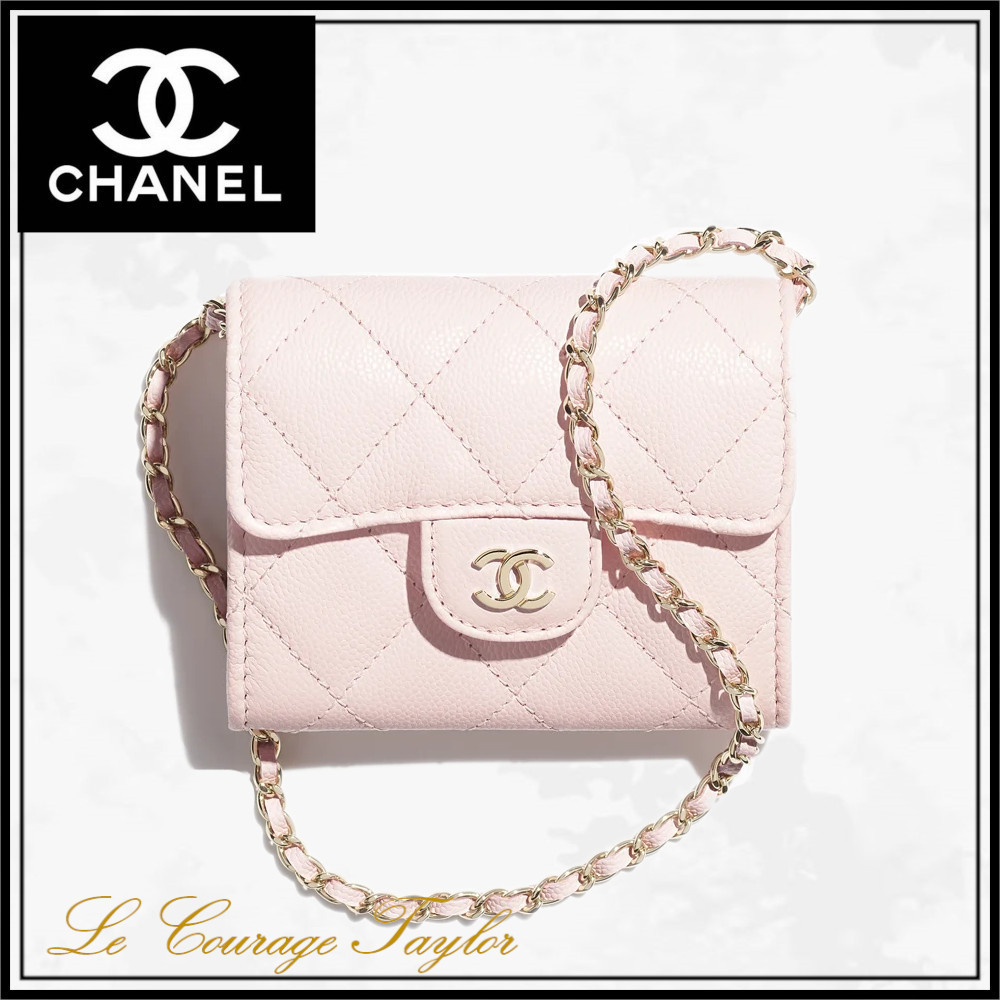 25S♪ピンク【CHANEL】シャネルクラシック チェーンクラッチ