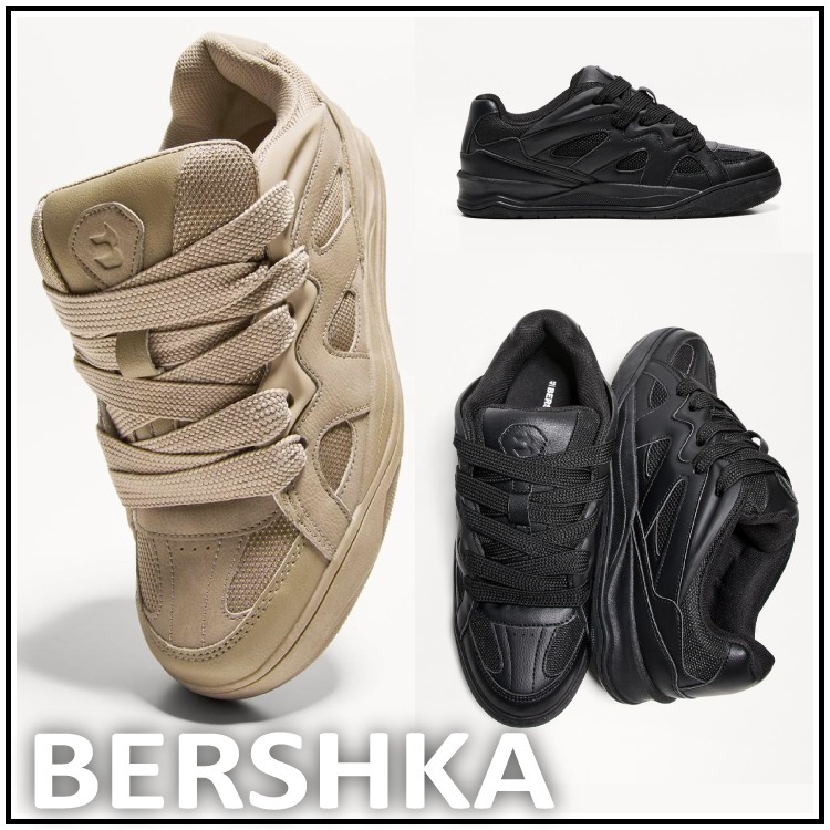 スペイン発 ☆ Bershka ♪マルチピーススケートスニーカー