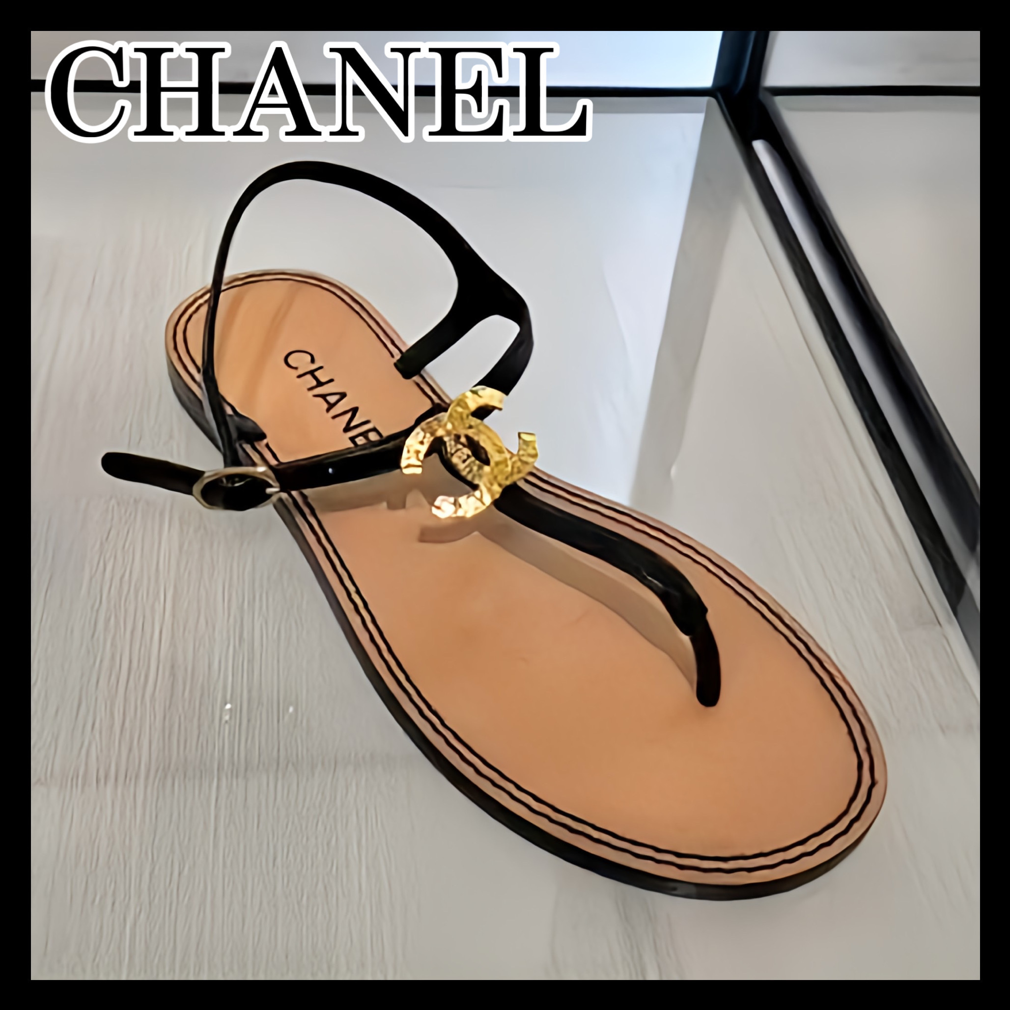 《ビックロゴの存在感が可愛い♪》25S限定★CHANEL サンダル