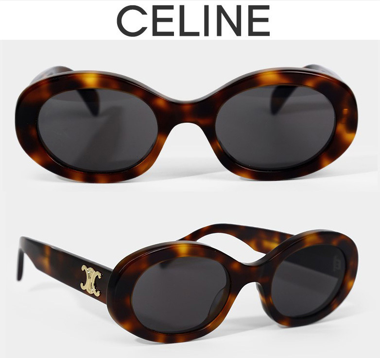 CELINE ◆ Triope sunglasses Havana